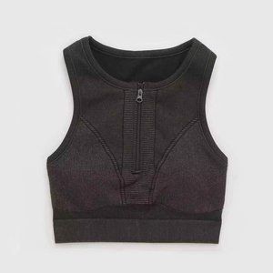 aerie OFFLINE Seamless Zip Front Sports Bra